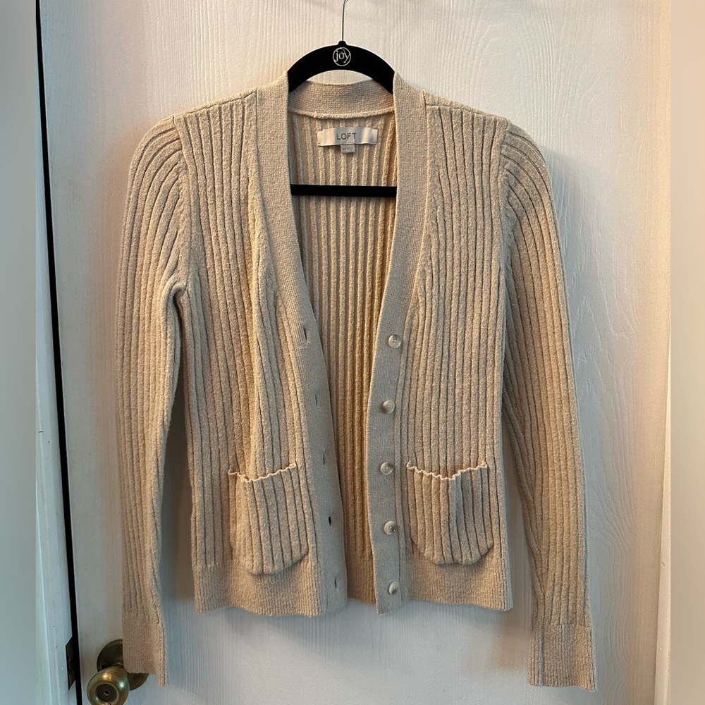 Cream knit cardigan